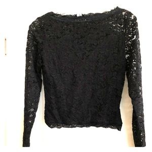 Bebe Black lace top